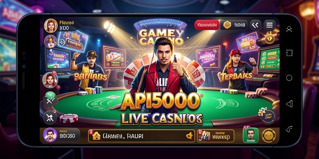 Tampilan menarik dan gameplay seru di API5000 Live Casino.