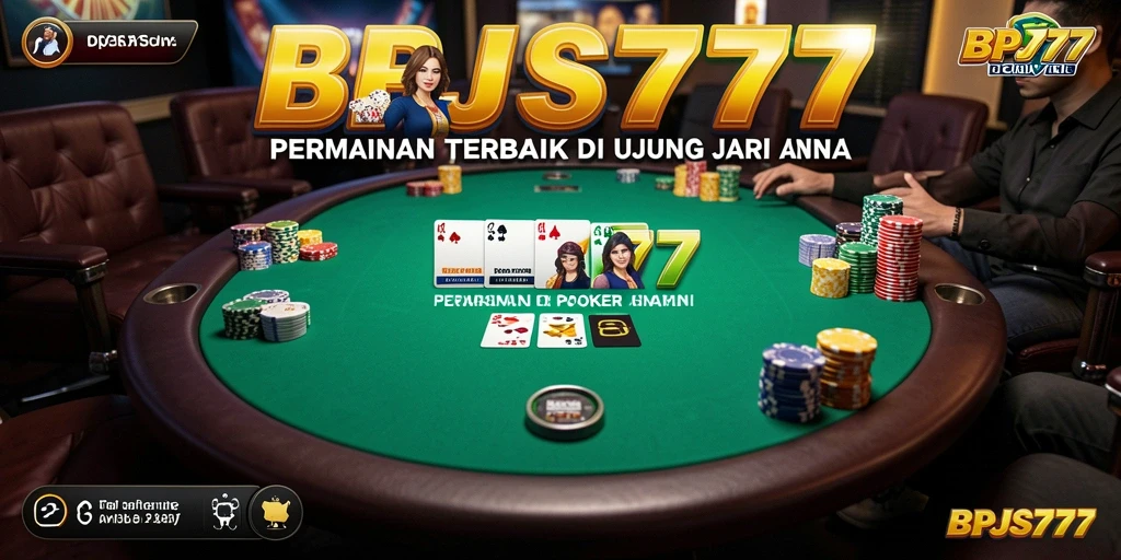 Screenshot gameplay BPJS777 dengan pengalaman poker yang mendebarkan.