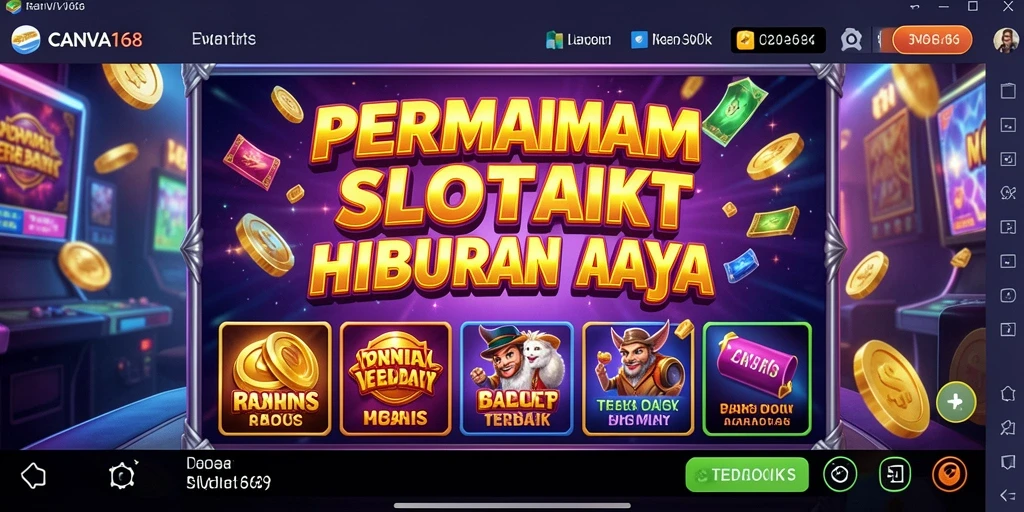 Tampilan gameplay yang menawan dari permainan Slot CANVA168.