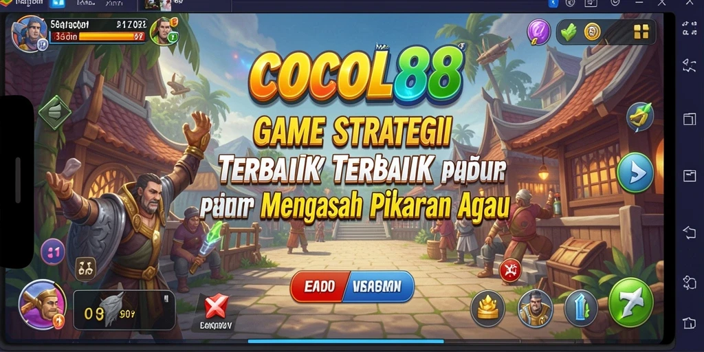 Screenshot COCOL88 menunjukkan gameplay strategi yang intens dan menarik.