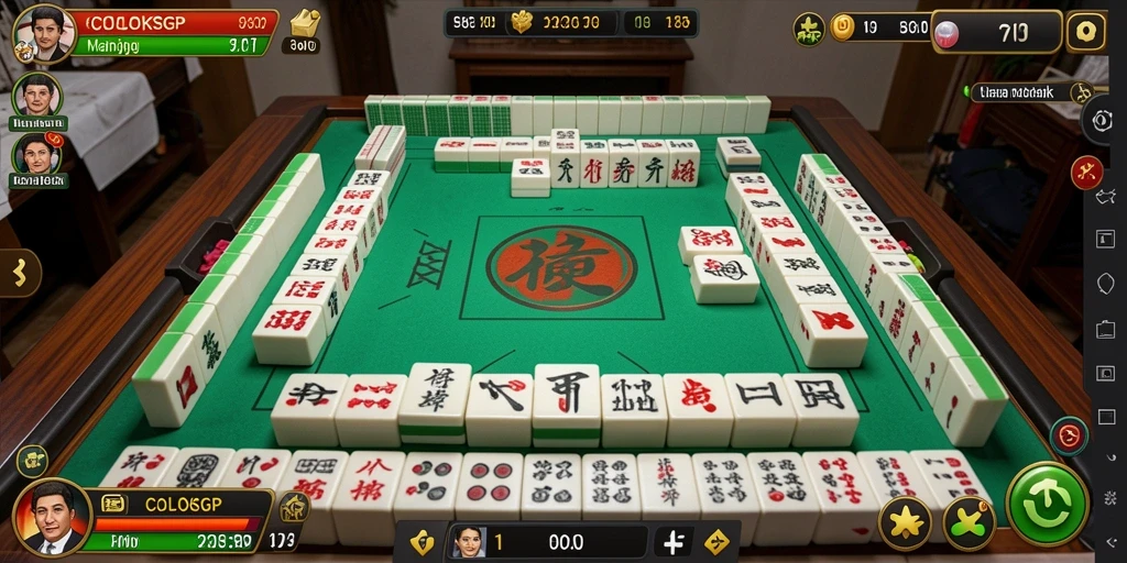 Tangkapan layar COLOKSGP menampilkan gameplay Mahjong yang menarik.