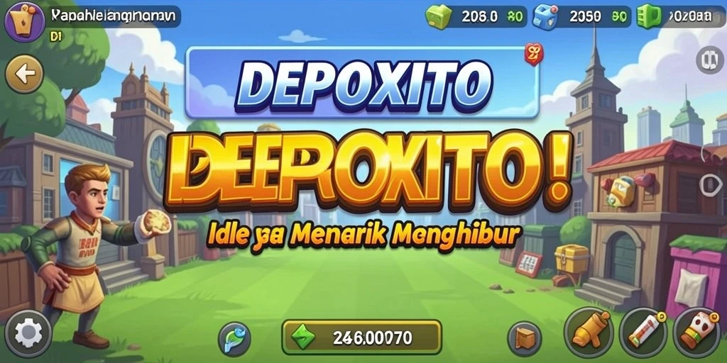 Tampilan gameplay DEPOXITO dengan elemen Idle yang menarik.