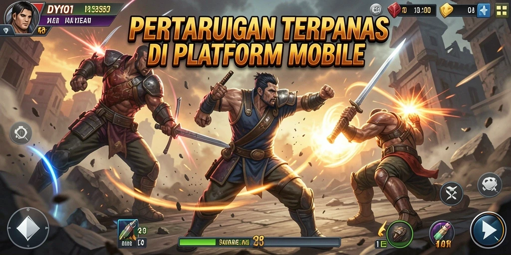 Tampilan menarik dari gameplay DYO1 yang penuh pertarungan.