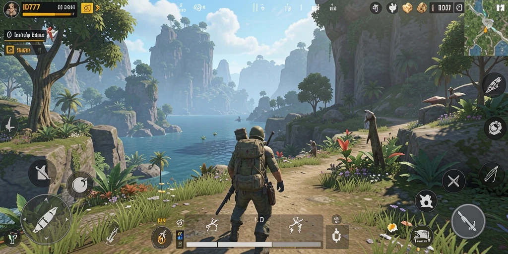 Screenshot gameplay ID777 di dunia terbuka yang menakjubkan.