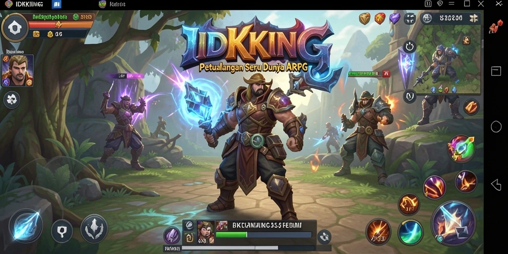 Screenshot utama IDRKING menampilkan aksi pertarungan yang mendebarkan dalam game ARPG.