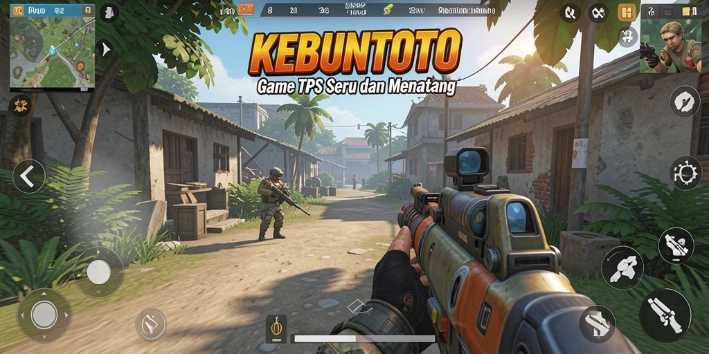 Screenshot menampilkan aksi gameplay intens di KEBUNTOTO.