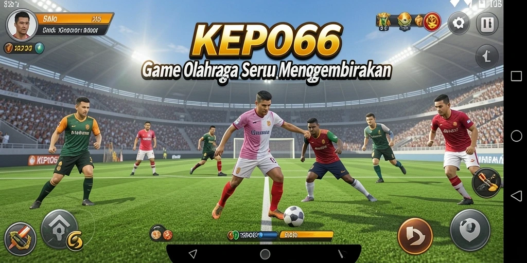Tangkapan layar permainan KEPO66 menampilkan aksi olahraga yang mendebarkan.