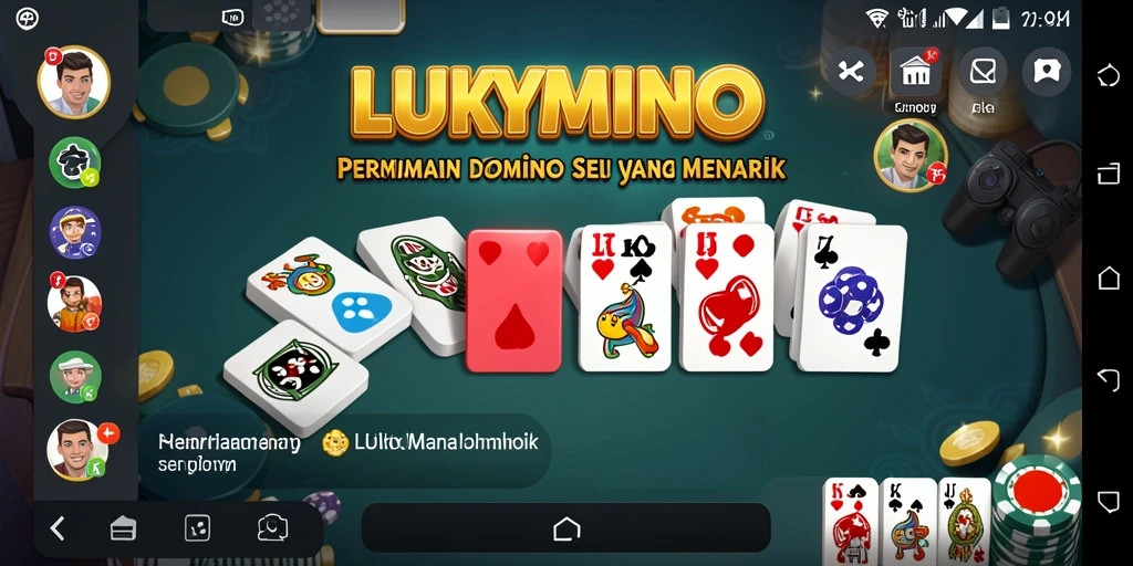 Tampilan gameplay LUKYMINO yang menarik dan dinamis.