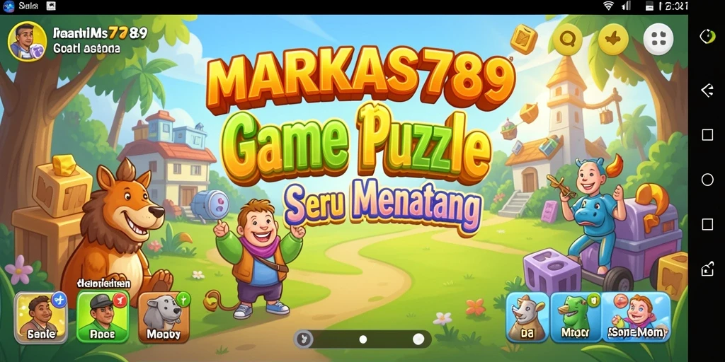 Screenshot gameplay <strong>MARKAS789</strong> menunjukkan tingkat keseruan puzzle yang penuh warna.