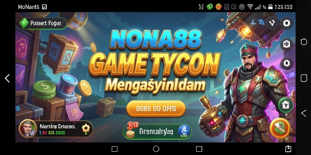 Screenshot gameplay NONA88 menampilkan keseruan manajemen bisnis Tycoon.