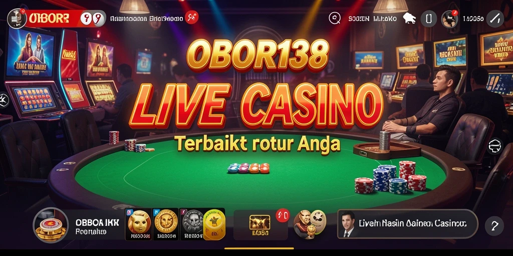 Tampilan gameplay Live Casino yang mengasyikkan di OBOR138.