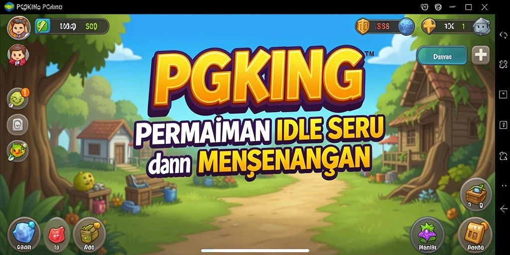 Tampilan gameplay PGKING yang menggugah selera game Idle.
