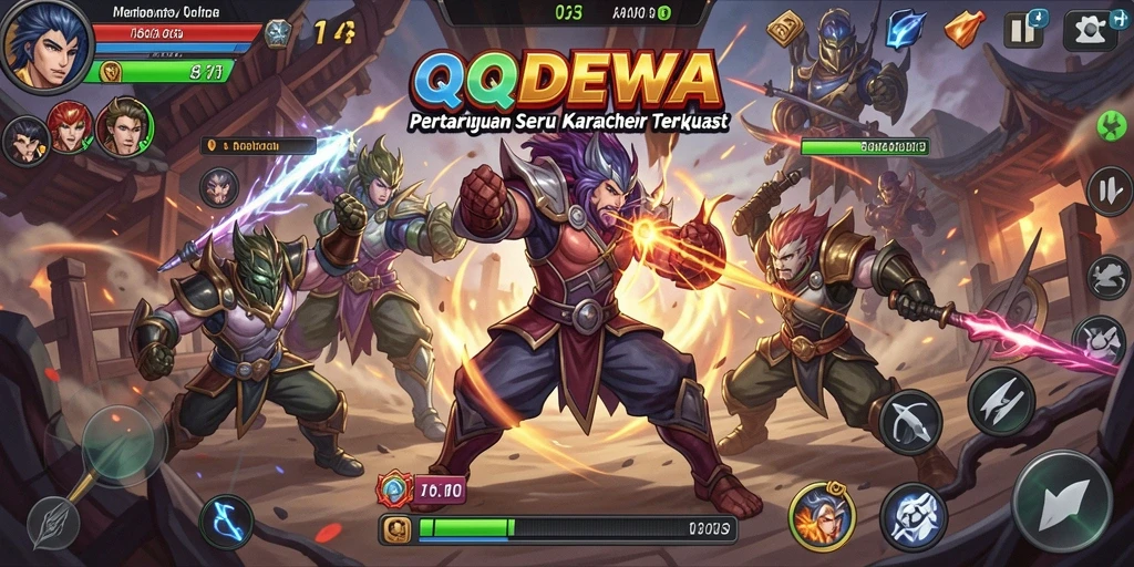 Tangkapan layar dari pertandingan Fighting yang seru di QQDEWA.