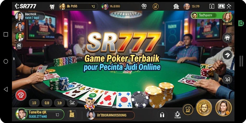 Tampilkan gameplay mendebarkan dari permainan Poker SR777.