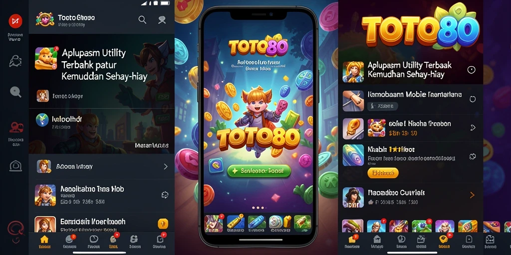 Tampilan aplikasi TOTO80 yang bersih dan mudah dinavigasi.
