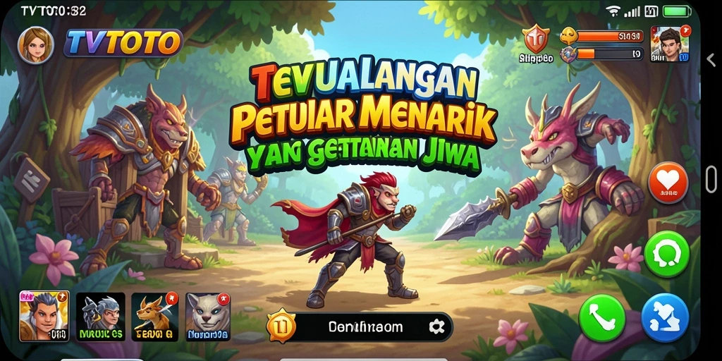 Tampilan gameplay TVTOTO yang menggairahkan dengan pemandangan menakjubkan.