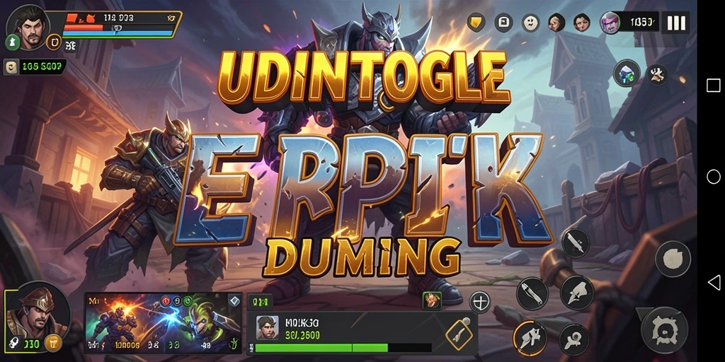 Tampilan pertarungan epic di UDINTOGEL menunjukkan aksi seru dan grafis menarik.