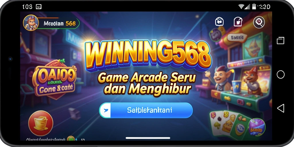 Screenshot gameplay WINNING568 dengan suasana arcade yang seru.