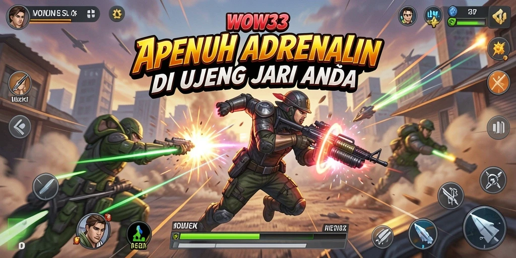Tampilan gameplay WOW33 yang mendebarkan penuh aksi dan strategi.